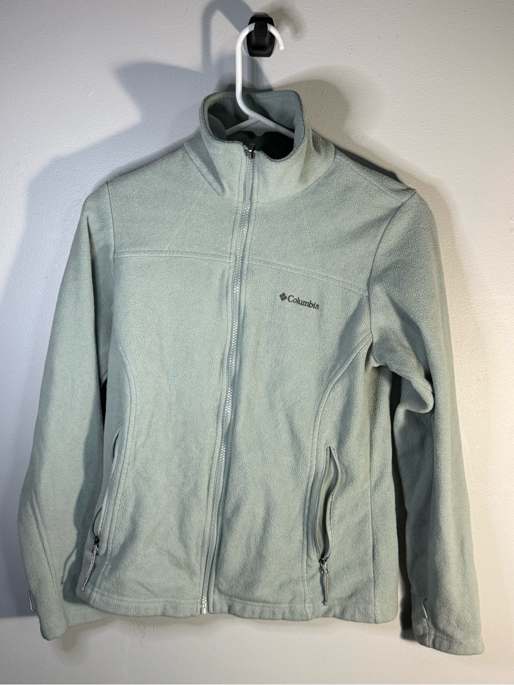 Columbia Mint Green Full-Zip Lightweight Fleece Jacket
